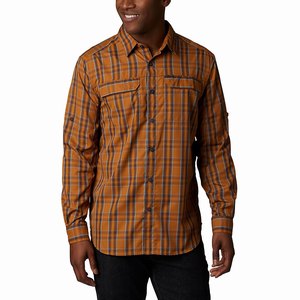 Columbia Silver Ridge™ 2.0 Plaid Långärmad Tröja Herr Orange (SJANR6478)